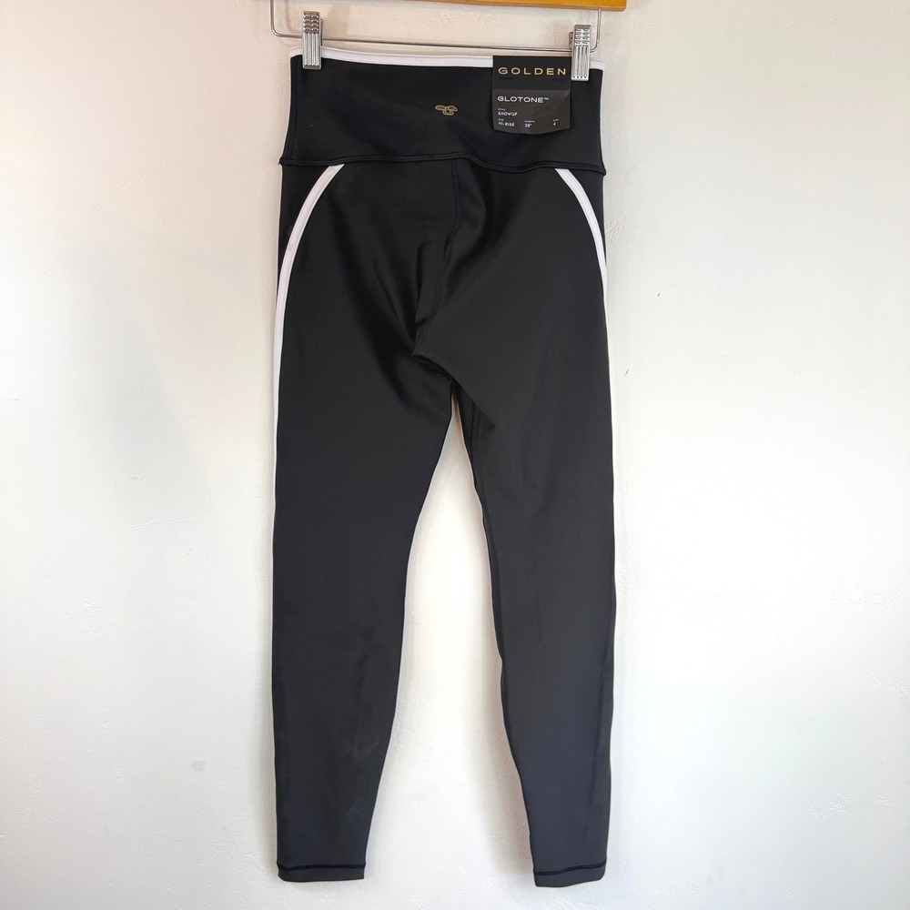 NWT Aritzia Glotone Showup Hi-Rise Leggings Black White Sculpting Athleisure 4 - Picture 2 of 12